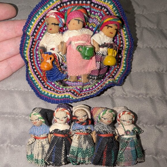 Guatemalan Handmade Worry Doll Hair Clips 5021 - Picture 1 of 4